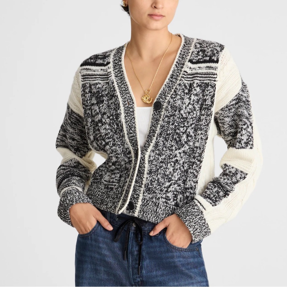 Madewell Patchwork Cardigan